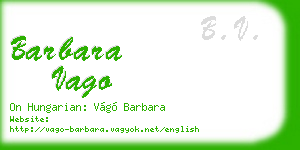 barbara vago business card